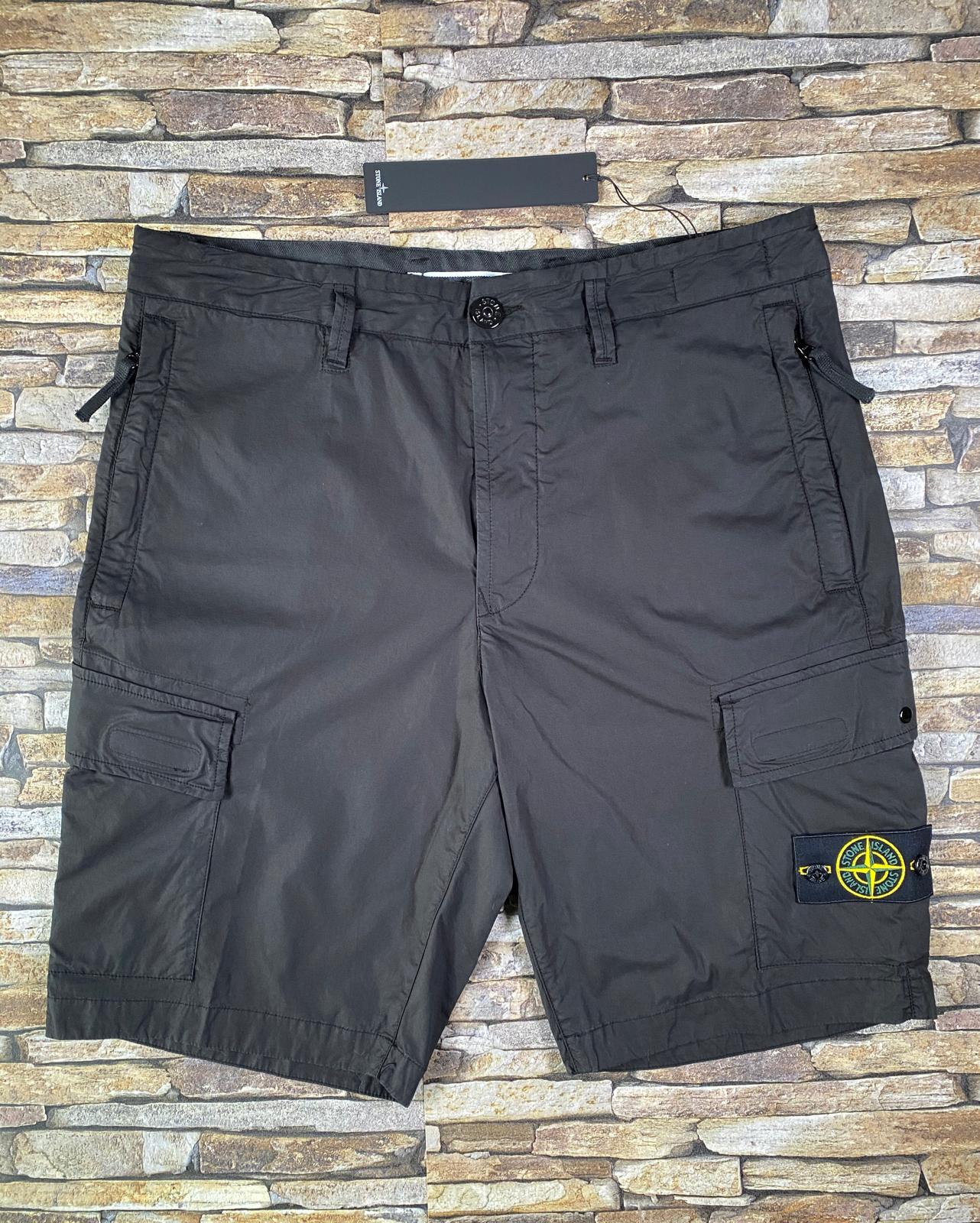 stone island stretch tela cargo shorts