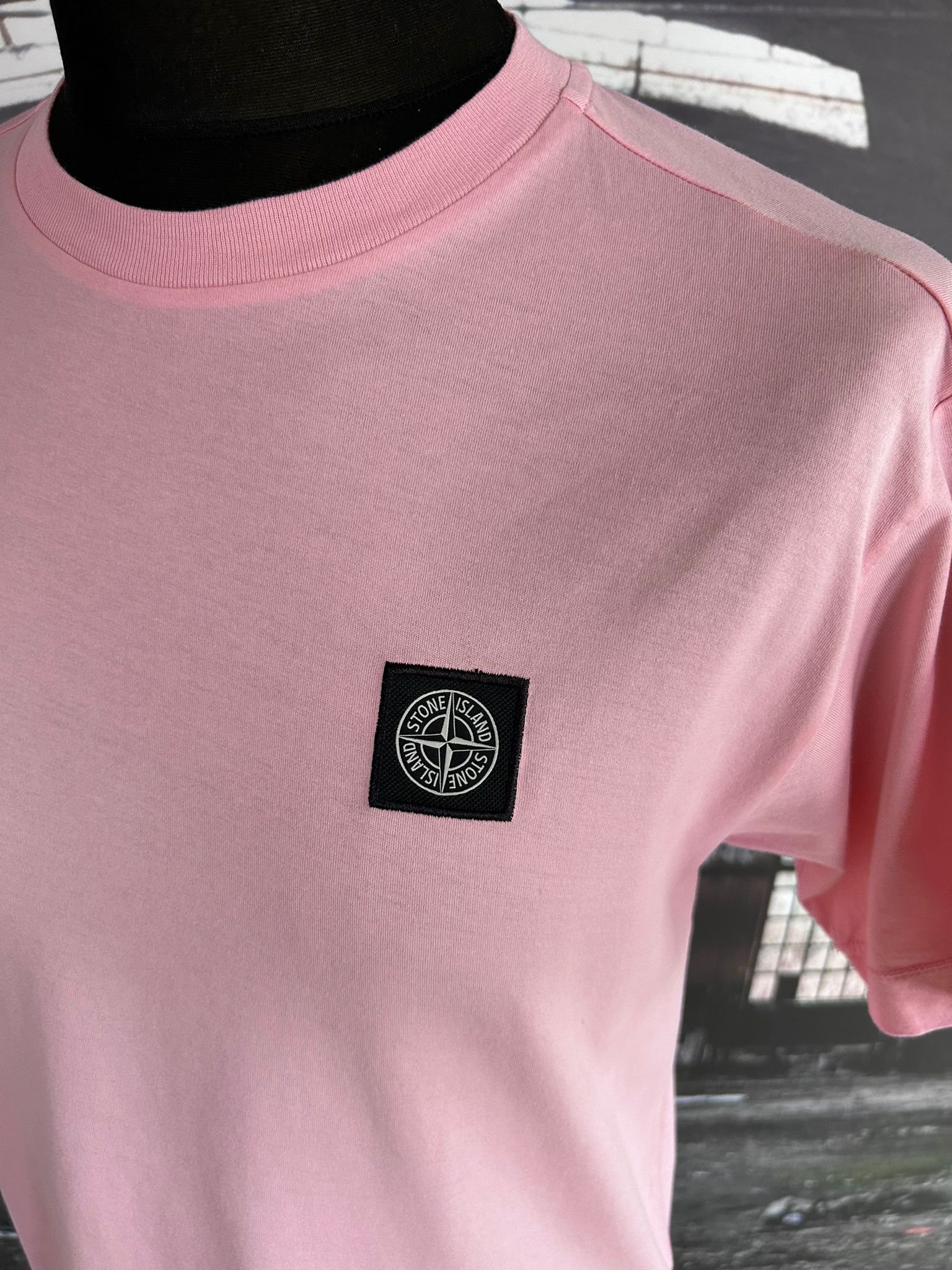 Stone island t hot sale shirt pink