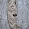 STONE ISLAND STRETCH COTTON TELA CARGO PANTS